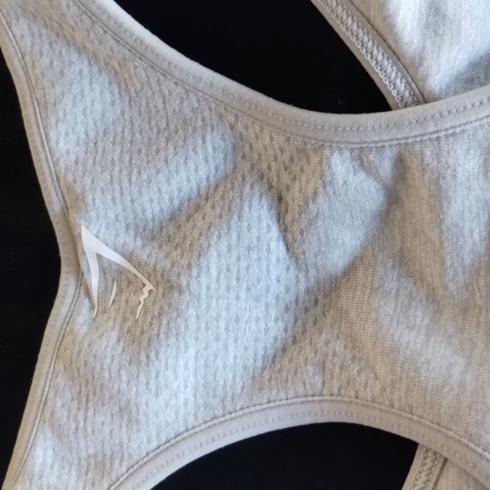 Gymshark Vital Seamless 2.0 Light Grey Marl Sports Bra Medium - Large - Picture 8 of 8